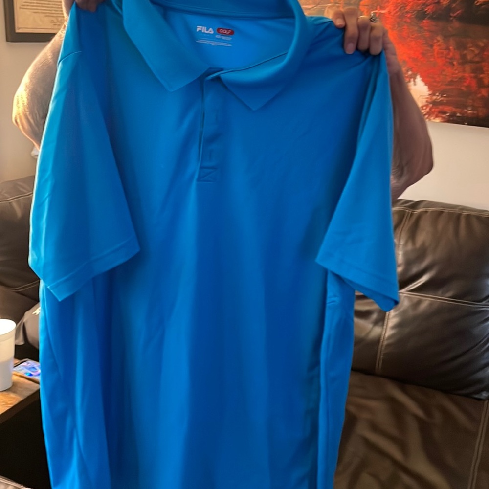 Gil’s Mens Golf shirt like new Aqua size XXL